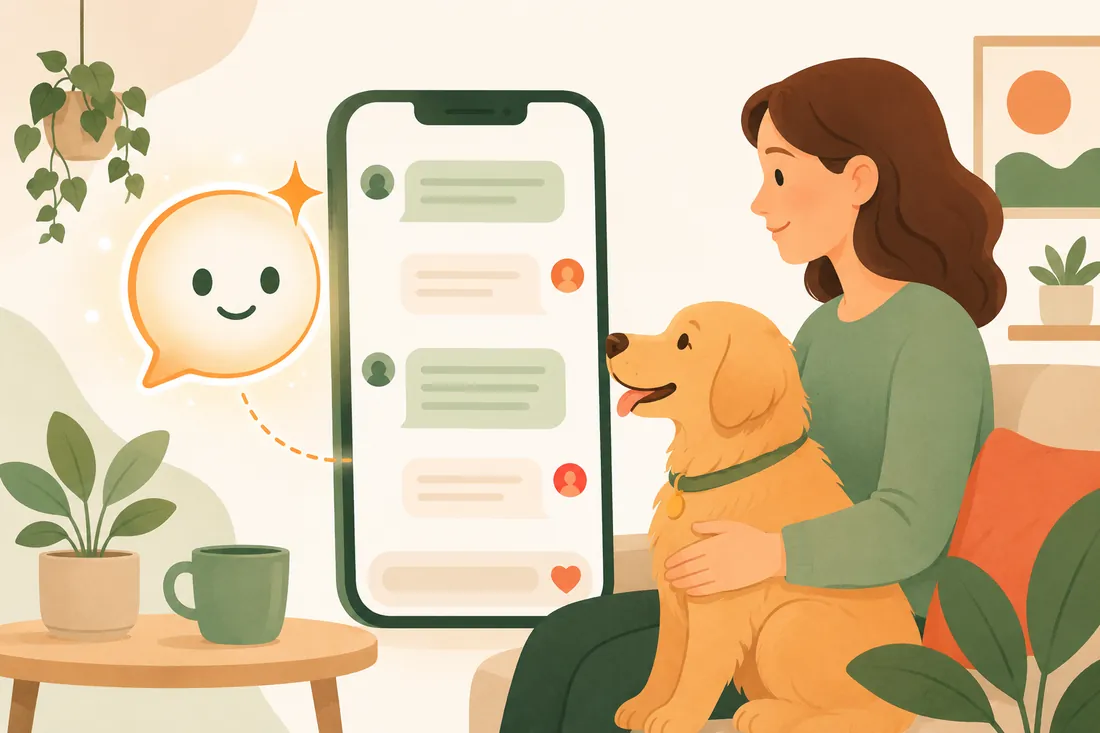 Leo AI chat screen answering a question about a dog's diet